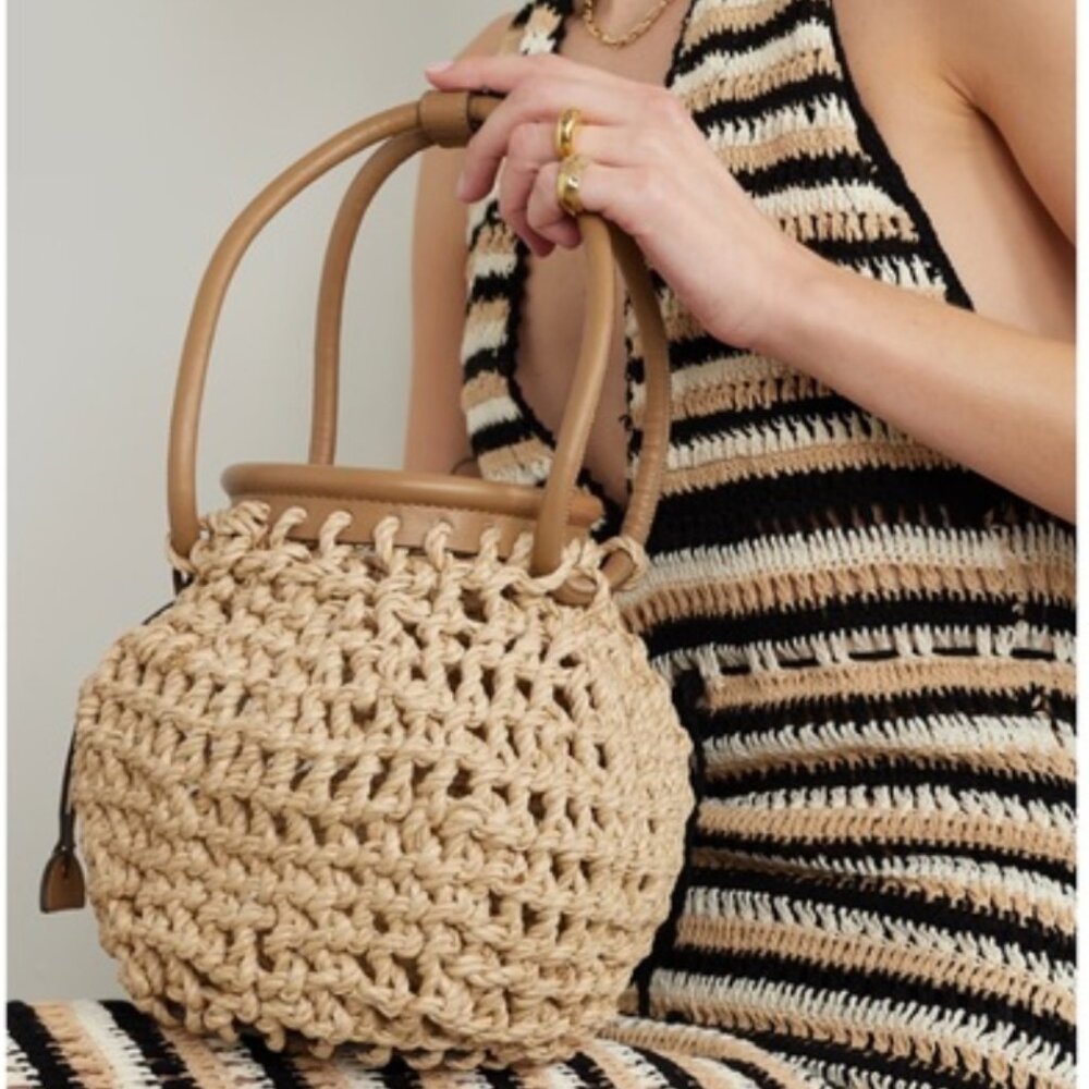 Cult Gaia Woven Tote "NEW" - Picture 11 of 16